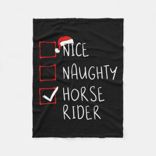 Nice Naughty Reiter Liste Weihnachten Weihnachten Fleecedecke