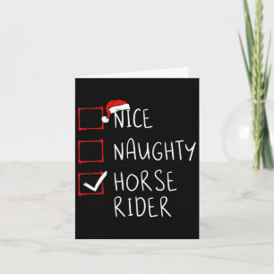 Nice Naughty Reiter Liste Weihnachten Weihnachten Karte