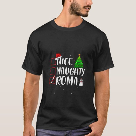 Nice Naughty Roma Gypsy Christmas Matching Top V N (Vorderseite)