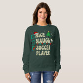Nice Naughty Russian Christmas Pajama Spaß Xmas L Sweatshirt (Vorne ganz)