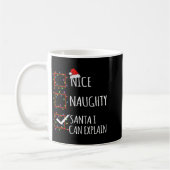 Nice Naughty Santa I Can Explain Christmas List Sa Kaffeetasse (Links)