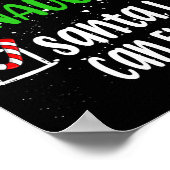 Nice Naughty Santa I kann Weihnachtsliste erklären Poster (Ecke)