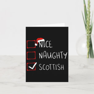 Nice Naughty Scottish Christmas Scotland Heritage Karte
