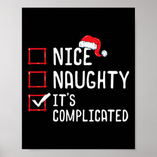 Nice Naughty seine komplizierte Weihnachtsliste Poster