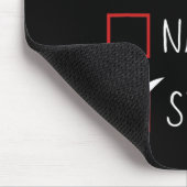 Nice Naughty Sigma List Santa Claus Funny Sarcasti Mousepad (Ecke)