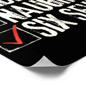 Nice Naughty Six Seven Brainrot Meme 67 Santa Funn Poster (Ecke)