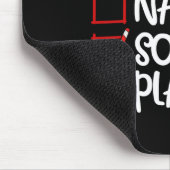 Nice Naughty Soccer Player Fun Fußball Weihnachten Mousepad (Ecke)