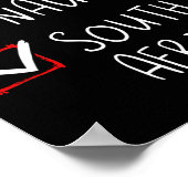 Nice Naughty South African Christmas Südafrika Poster (Ecke)