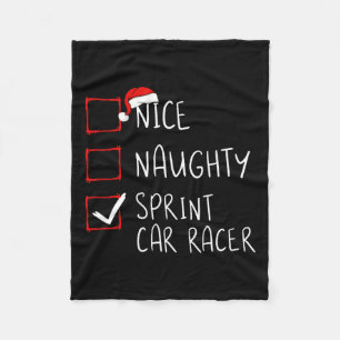 Nice Naughty Sprint Auto Racer Weihnachtsliste San Fleecedecke