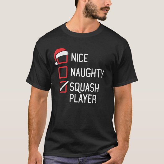 Nice Naughty Squash Player Family Group Matching C T-Shirt (Vorderseite)