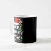 Nice Naughty Sy Christmas List Kaffeetasse (Vorderseite Links)