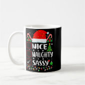 Nice Naughty Sy Christmas List Kaffeetasse (Links)