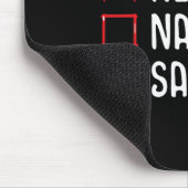 Nice Naughty Sy Christmas List Mousepad (Ecke)