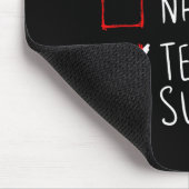 Nice Naughty Tech Support Weihnachtskundenservice Mousepad (Ecke)