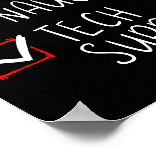 Nice Naughty Tech Support Weihnachtskundenservice Poster (Ecke)