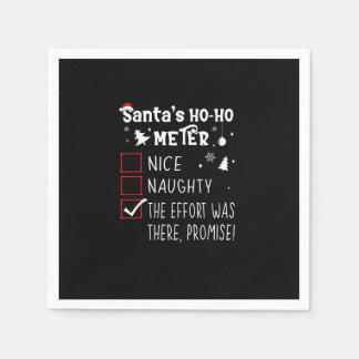 Nice Naughty The Was There Promise Christmas Serviette