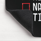 Nice Naughty Tired Christmas List Mousepad (Ecke)