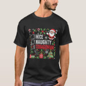 Nice Naughty Tobagonian Christmas Santa Trinidad a T-Shirt (Vorderseite)