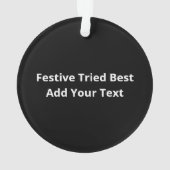 Nice Naughty Tried My Best Holiday Humor Ornament (Rückseite)