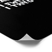 Nice Naughty Tried My Best Holiday Humor Poster (Ecke)