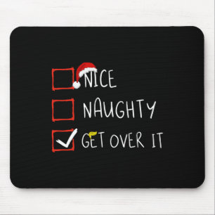 Nice Naughty überholen 2024 Funny Trump Won Xmas Mousepad