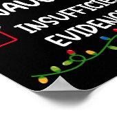 Nice Naughty ungenügender Beweis Weihnachten Poster (Ecke)