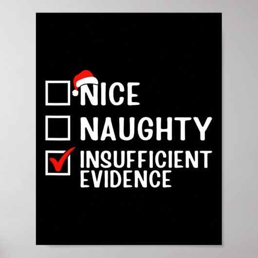 Nice Naughty Unhinreichend Beweisanwältin Christma Poster (Vorne)