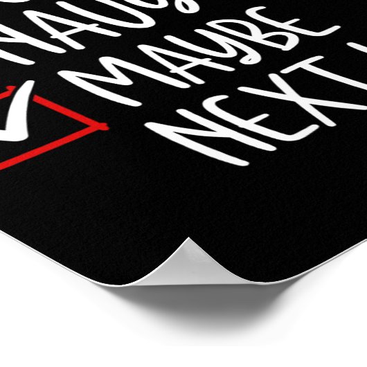 Nice Naughty Vielleicht im nächsten Jahr Weihnacht Poster (Ecke)