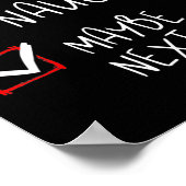 Nice Naughty Vielleicht nächstes Jahr Spaß Weihnac Poster (Ecke)