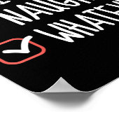 Nice Naughty Was auch immer lustige Weihnachtslist Poster (Ecke)