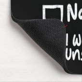Nice Naughty Was Left Unsupervised Funny Christmas Mousepad (Ecke)