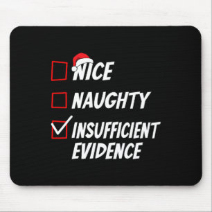 Nice Naughty Weihnachtsfamilie Xmas Pajama Men Wom Mousepad