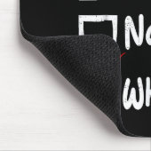 Nice Naughty Whatever Funny Christmas List Family  Mousepad (Ecke)