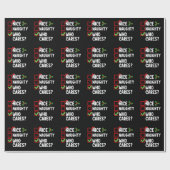 Nice Naughty Who Cares Christmas List Family Geschenkpapier (Flach)
