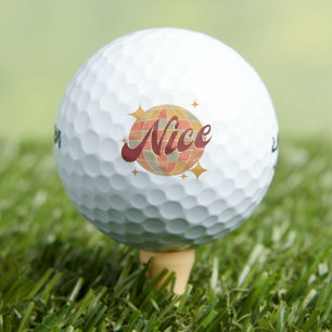 Nice Nizza City France Golf Resort Retro Golfball