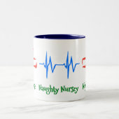 Nice Nurse, Naughty Nurse, Night Nurse Zweifarbige Tasse (Mittel)