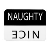 Nice oder Naughty Funny Flipable Magnet (Horizontal)