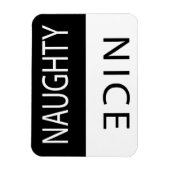 Nice oder Naughty Funny Flipable Magnet (Vertikal)