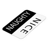 Nice oder Naughty Funny Flipable Magnet (Linke Seite)
