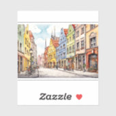 Nice painted München Aufkleber (Blatt)