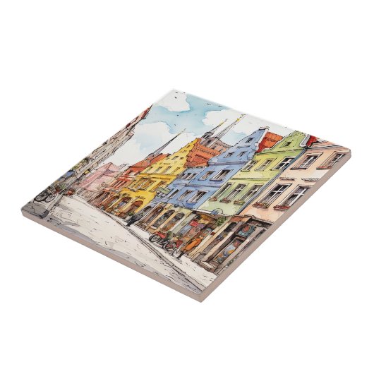 Nice painted München Fliese (Seite)