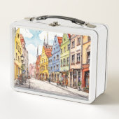 Nice painted München Metall Brotdose (Vorderseite)