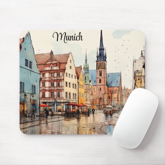 Nice painted München Mousepad (Mit Mouse)