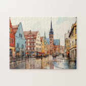 Nice painted München Puzzle (Horizontal)