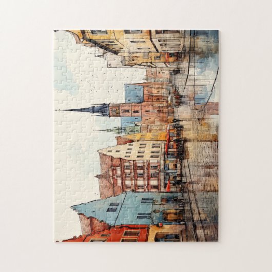 Nice painted München Puzzle (Vertikal)