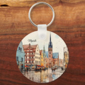 Nice painted München Schlüsselanhänger (Rückseite)