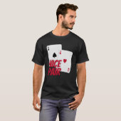 Nice Pair Poker Aces T-Shirt (Vorne ganz)