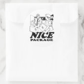 NICE-PAKET RUNDER AUFKLEBER (Tasche)