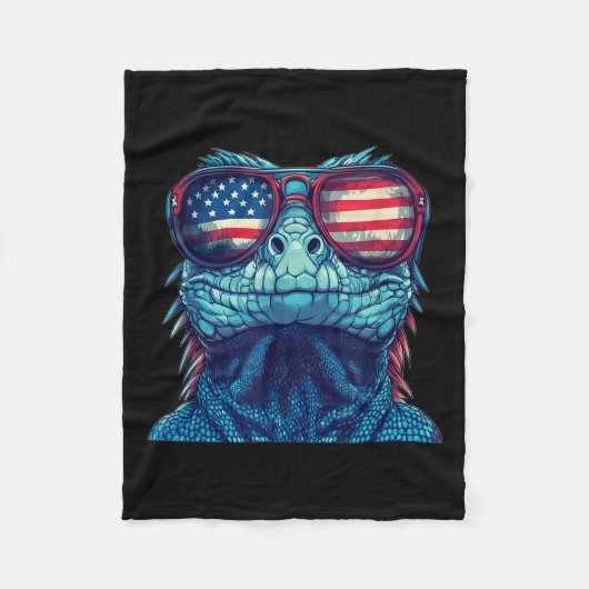 Nice Patriotic Reptile Kostüm für Lizard und 4. Fleecedecke (Vorderseite)