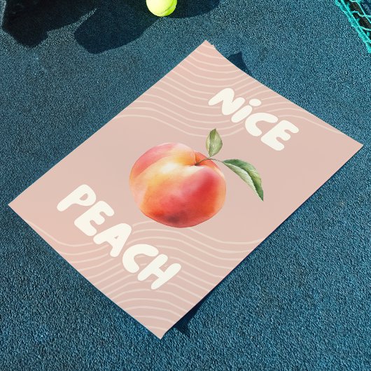 Nice Peach | Badewanne Print | Trendy Wall Art Poster